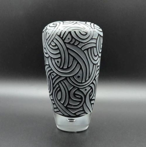 Black Handblown Glass Orchid Vase Its A Blast Glass Gallery Tucson Arizona