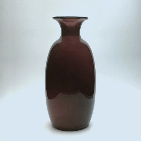 Red-classic-blown-glass-vase-its-a-blast-glass-Tucson-side-view