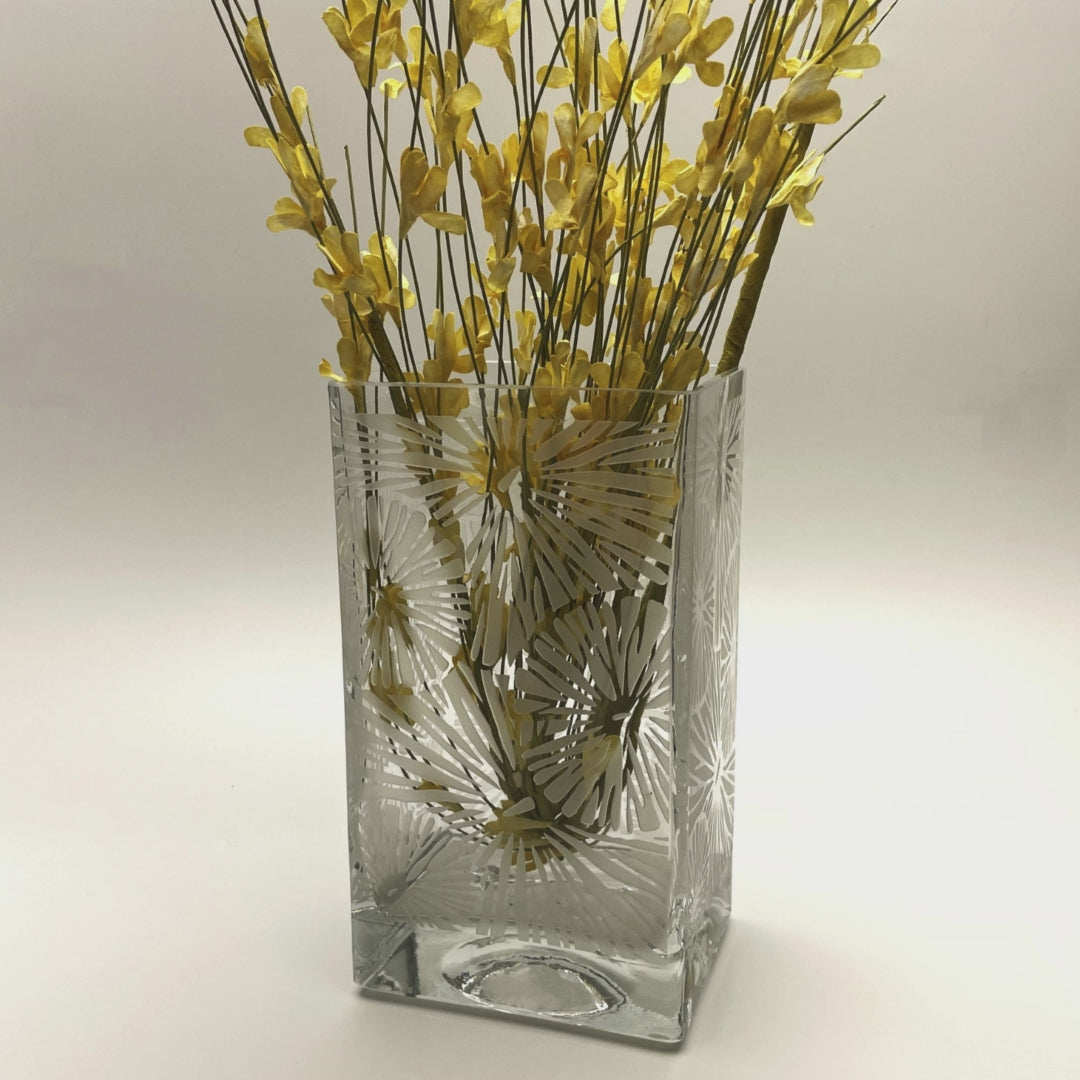 Load video: Sandblasted vases from Its A Blast Glass Gallery