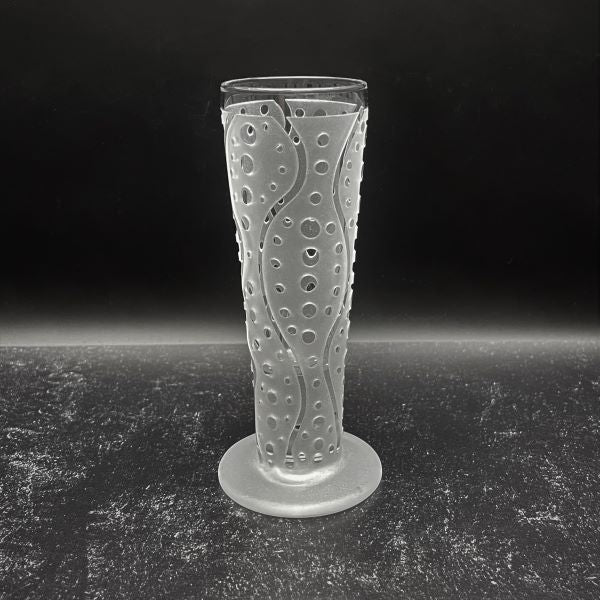 Clear Catalina Cordial Glass - Squiggly Dots