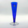 Cobalt Blue Blenko Hand Blown Cone Shaped Vase Side View