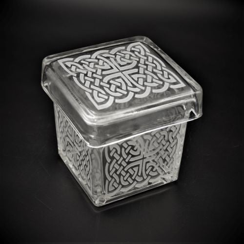Glass Box with Celtic Knot Design It's A Blast Glass Gallery Tucson