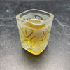 Square Shot Glass with Sandblasted Etched Geo Sun #1 Design
