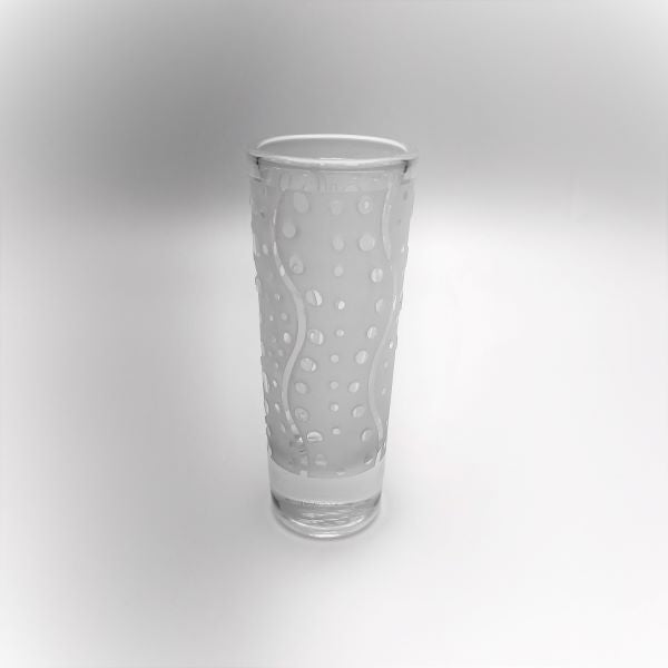 Straight-side-cordial-with-sandblasted-squiggle-dots-design